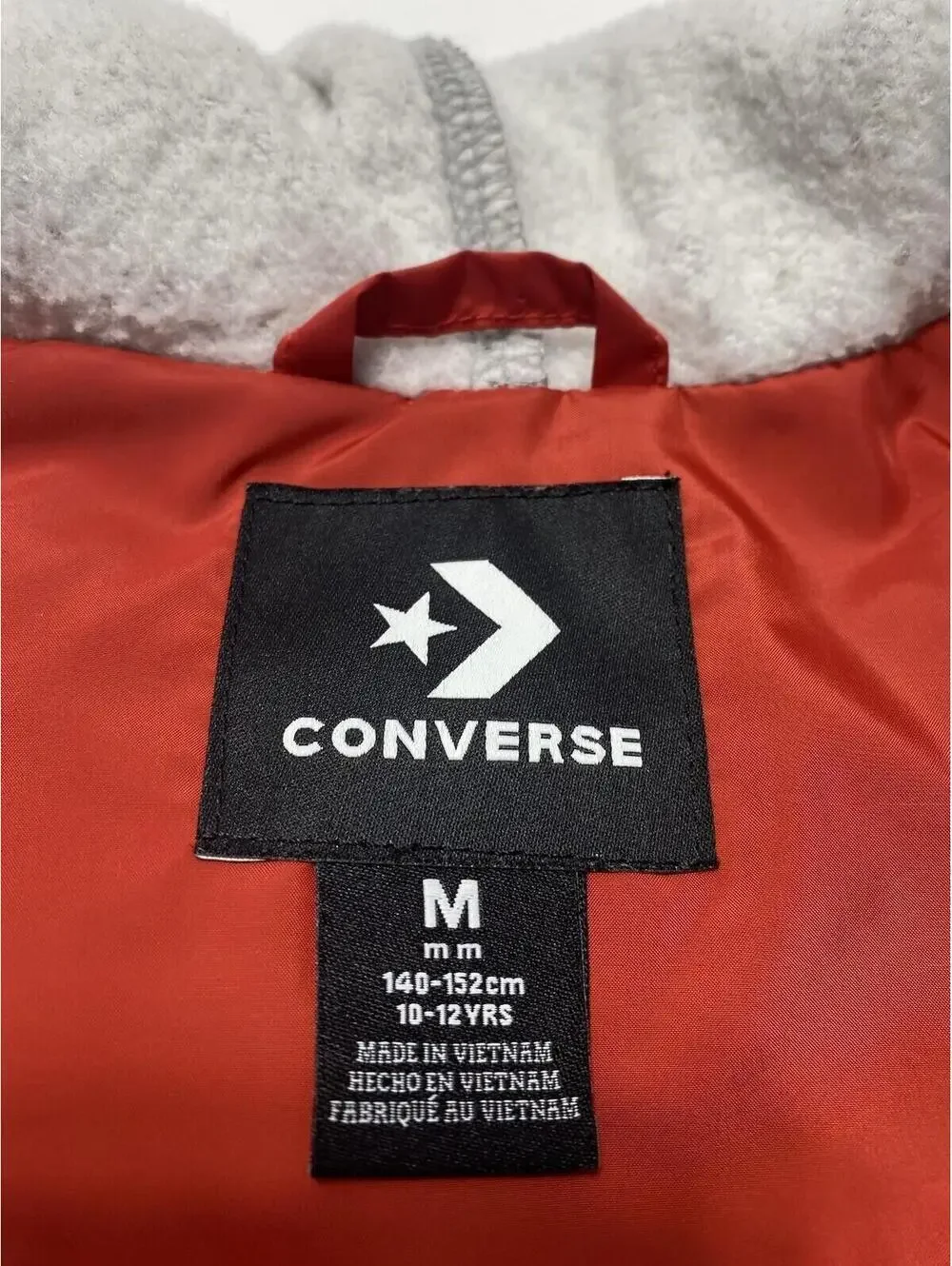 Converse All Star Boys Medium Vest As Is Stain On Sleeve Preowned Condition